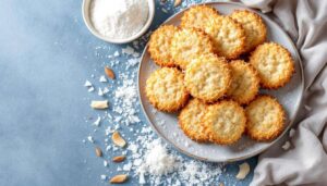 Biscotti al cocco con tre ingredienti facili da preparare in meno di mezz’ora per un dolce leggero