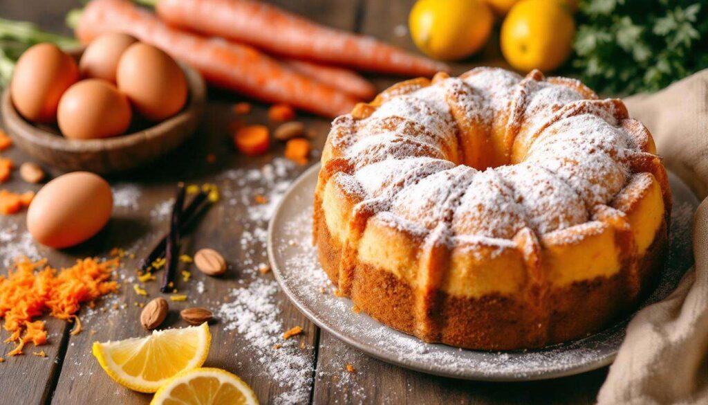 Torta nuvola di carote e mandorle - Sweetmoon