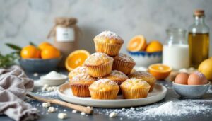 Muffin allo yogurt e arancia senza burro, soffici e profumati