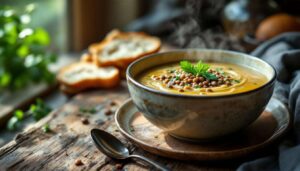 Varianti vellutate di zuppa di lenticchie: comfort food ricco e avvolgente per tutto l’anno