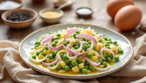 Uova con piselli: secondo piatto povero pronto in 15 minuti