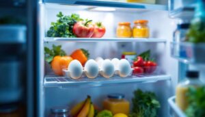 Non conservare le uova nello sportello del frigo: gli sbalzi termici fanno male