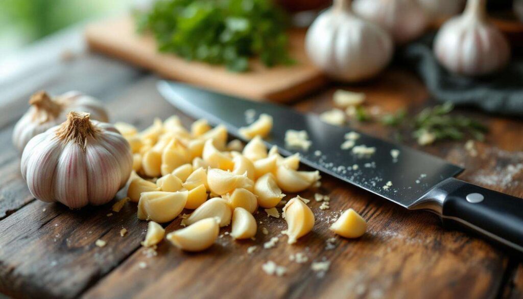 Il trucco per sbucciare l’aglio velocemente: schiaccialo col piatto del coltello