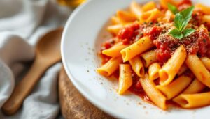 Penne all’arrabbiata in 12 minuti: meglio che in trattoria e con soli 4 ingredienti.