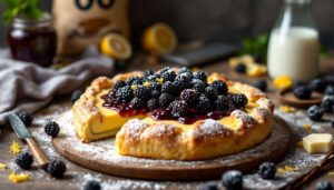 Crostata di more con crema pasticcera: frolla friabile e taglio perfetto