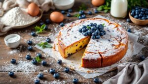 La torta ai mirtilli più veloce