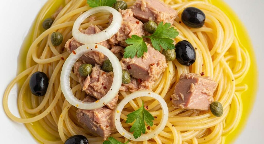 Spaghetti al tonno: il trucco della marinatura della cipolla che cambia tutto ecco come farlo