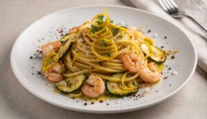 Pasta zucchine e gamberi: la combinazione perfetta